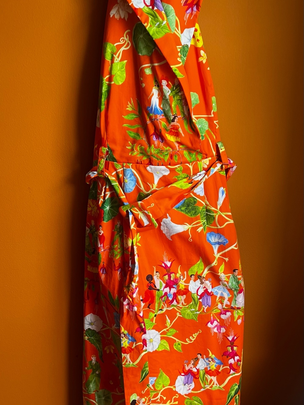 Rachel Antonoff Bright Orange Garden Dress - Picture 4 of 5